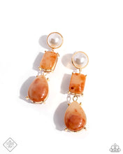 Load image into Gallery viewer, Paparazzi Marbled Masterpiece - Orange Earrings
