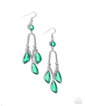 Load image into Gallery viewer, Paparazzi Winged Wardrobe - Green Earrings
