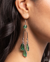 Load image into Gallery viewer, Paparazzi Winged Wardrobe - Green Earrings
