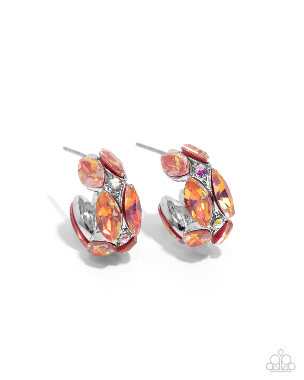 Paparazzi Dazzling Destiny - Orange Earrings