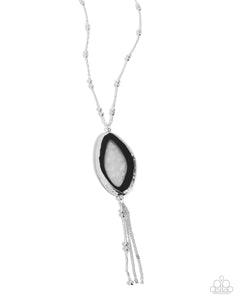 Paparazzi Geode Gamble - Black Necklace