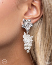 Load image into Gallery viewer, Paparazzi Bouquet Bling - White Earrings
