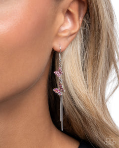 Paparazzi Aerial Affection - Pink Earrings