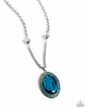 Load image into Gallery viewer, Paparazzi Manufactured Majesty - Blue Necklace
