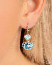Load image into Gallery viewer, Paparazzi Delightful Valentines Day - Blue Earrings

