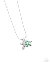 Load image into Gallery viewer, Paparazzi Sea Turtle Statement - Green Necklace
