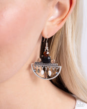 Load image into Gallery viewer, Paparazzi Metropolitan Majesty - Black Earrings
