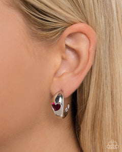 Paparazzi Perfect Point - Pink Earrings