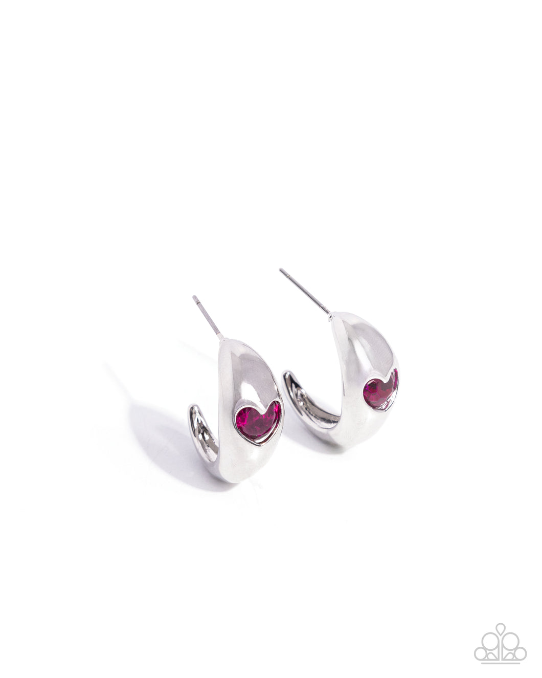 Paparazzi Perfect Point - Pink Earrings