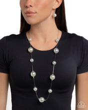 Load image into Gallery viewer, Paparazzi Park Avenue Pearls - Silver Necklace
