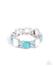 Load image into Gallery viewer, Paparazzi Lavish Laurels - Blue Bracelet
