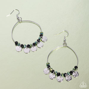 Paparazzi Wistful Waltz - Black Earrings