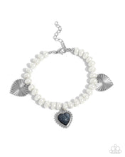 Load image into Gallery viewer, Paparazzi Heart-struck Haven - Silver Bracelet
