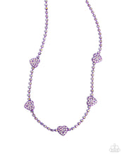 Load image into Gallery viewer, Paparazzi Homecoming Hearts - Purple Necklace
