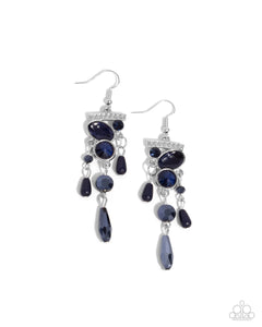 Paparazzi Triumphant Tassel - Blue Earrings