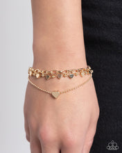 Load image into Gallery viewer, Paparazzi Endearing Ending - Gold Bracelet
