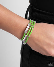 Load image into Gallery viewer, Paparazzi Certainly Coiled - Green Bracelet
