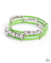 Load image into Gallery viewer, Paparazzi Certainly Coiled - Green Bracelet
