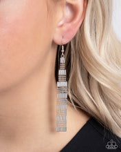 Load image into Gallery viewer, Paparazzi Empire State Etiquette - Silver Earrings
