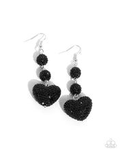 Load image into Gallery viewer, Paparazzi Vision in Shimmer - Black Earrings
