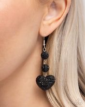 Load image into Gallery viewer, Paparazzi Vision in Shimmer - Black Earrings
