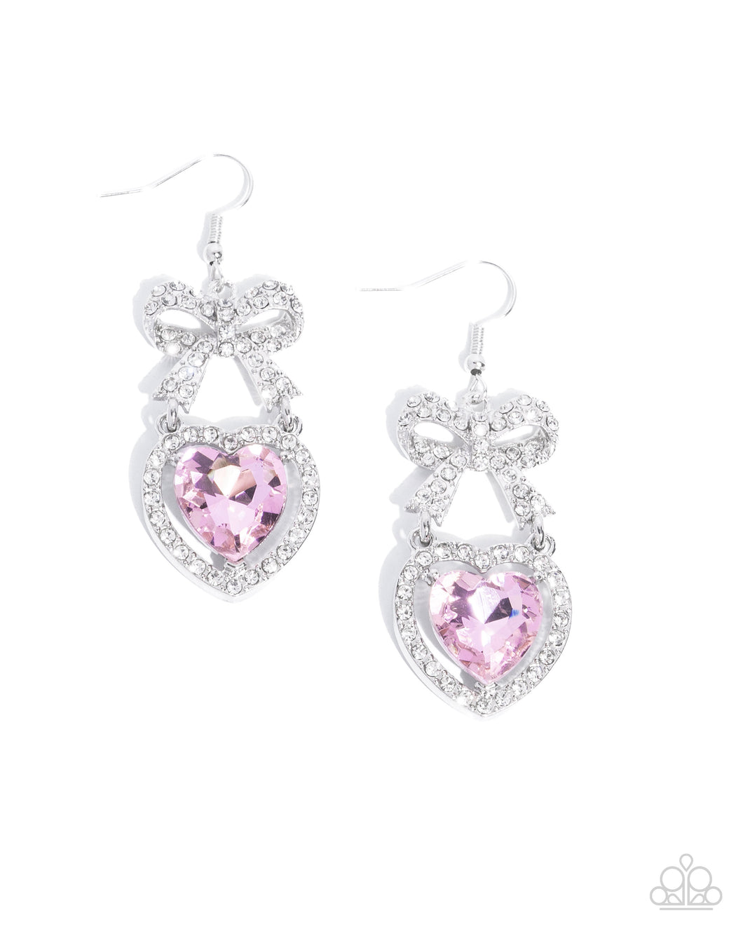 Paparazzi Adorable Allure - Pink Earrings