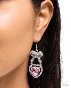 Paparazzi Adorable Allure - Pink Earrings