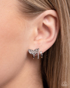 Paparazzi Mythical Marina - White Earrings