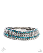 Load image into Gallery viewer, Paparazzi Feminine Fan - Blue Bracelet
