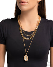 Load image into Gallery viewer, Paparazzi Edgy Empire - Gold Necklace
