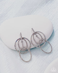 Paparazzi Geometric Glitz - Multi Earrings