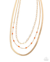 Load image into Gallery viewer, Paparazzi Mismatched Magic - Orange Necklace
