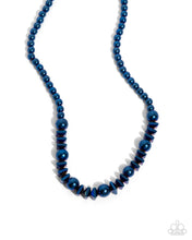Load image into Gallery viewer, Paparazzi Metallic Memory - Blue Necklace

