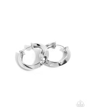 Load image into Gallery viewer, Paparazzi Hinged Homage - Silver Earrings

