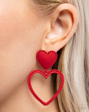 Load image into Gallery viewer, Paparazzi Casual Chemistry - Red Earrings
