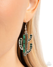 Load image into Gallery viewer, Paparazzi Cactus Confidence - Green Earrings
