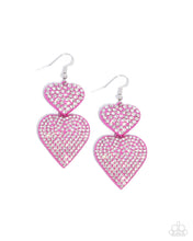 Load image into Gallery viewer, Paparazzi Never Enough Sparkle - Pink Earrings
