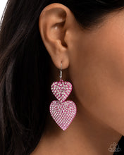 Load image into Gallery viewer, Paparazzi Never Enough Sparkle - Pink Earrings
