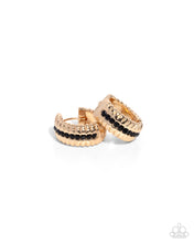 Load image into Gallery viewer, Paparazzi Serrated Shimmer - Gold Earrings
