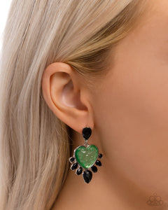 Paparazzi Resort Radiance - Green Earrings