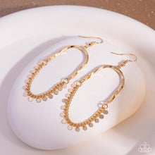Load image into Gallery viewer, Paparazzi Forever Fringe - Gold Earrings
