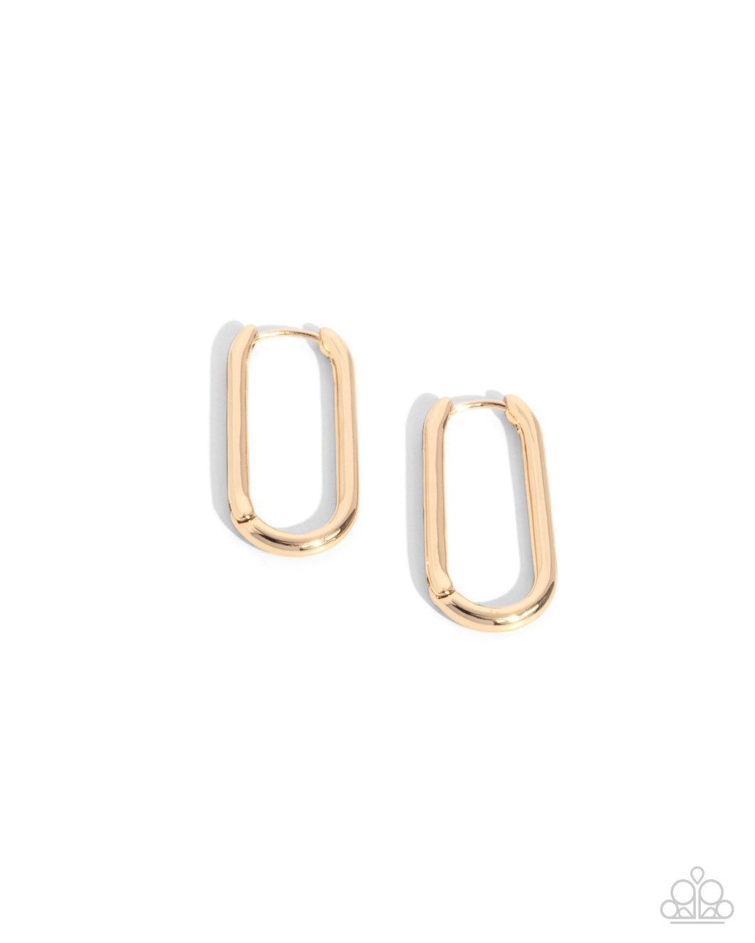 Paparazzi Paramount Paperclips - Gold Earrings