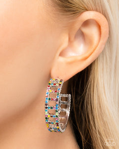 Paparazzi Bridging Brilliance - Multi Earrings