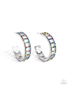 Paparazzi Bridging Brilliance - Multi Earrings