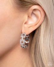 Load image into Gallery viewer, Paparazzi Geometric Glimpse - White Earrings
