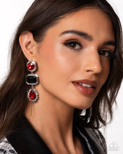 Load image into Gallery viewer, Paparazzi Entertaining the Thought - Red Earrings
