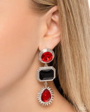 Load image into Gallery viewer, Paparazzi Entertaining the Thought - Red Earrings
