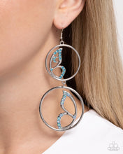 Load image into Gallery viewer, Paparazzi Admittedly Aerial - Blue Earrings
