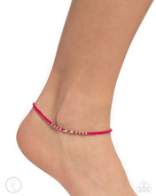 Load image into Gallery viewer, Paparazzi Basic Brightness - Pink Ankle Bracelet
