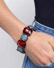 Load image into Gallery viewer, Paparazzi Cloudy Conversation - Red Bracelet
